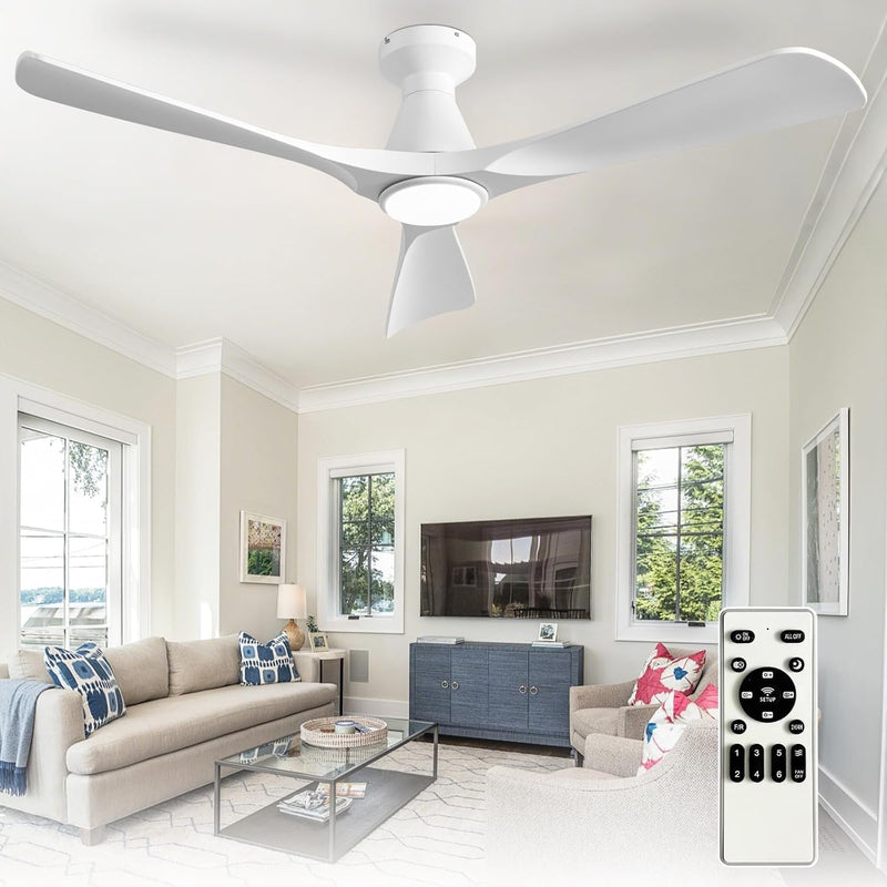 42-Inch Ceiling Fans with Lights: 3 Blade Flush