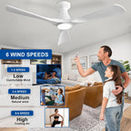 42-Inch Ceiling Fans with Lights: 3 Blade Flush