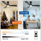 42-Inch Ceiling Fans with Lights: 3 Blade Flush