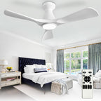 42-Inch Ceiling Fans with Lights: 3 Blade Flush