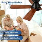 42 Inch Ceiling Fans with Lights and Remote