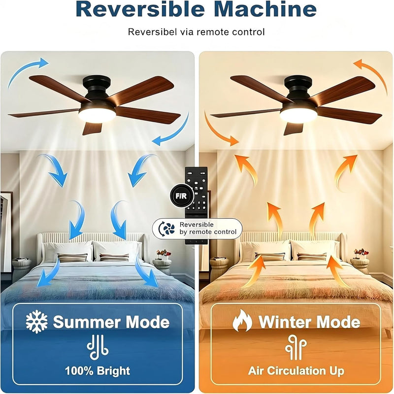 42 Inch Ceiling Fans with Lights and Remote