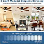 42 Inch Ceiling Fans with Lights and Remote