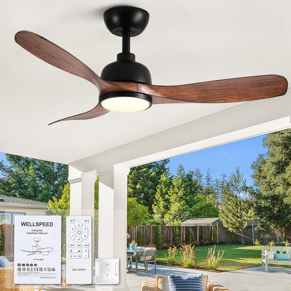 42 Inch Cover Outdoor Ceiling Fans with Lights