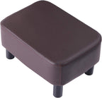 42CM Footstool Rectangle Ottoman with Stable Wooden Legs