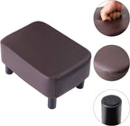 42CM Footstool Rectangle Ottoman with Stable Wooden Legs