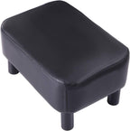 42CM Footstool Rectangle Ottoman with Stable Wooden Legs