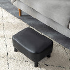 42CM Footstool Rectangle Ottoman with Stable Wooden Legs