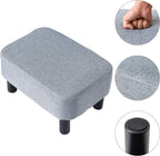 42CM Footstool Rectangle Ottoman with Stable Wooden Legs