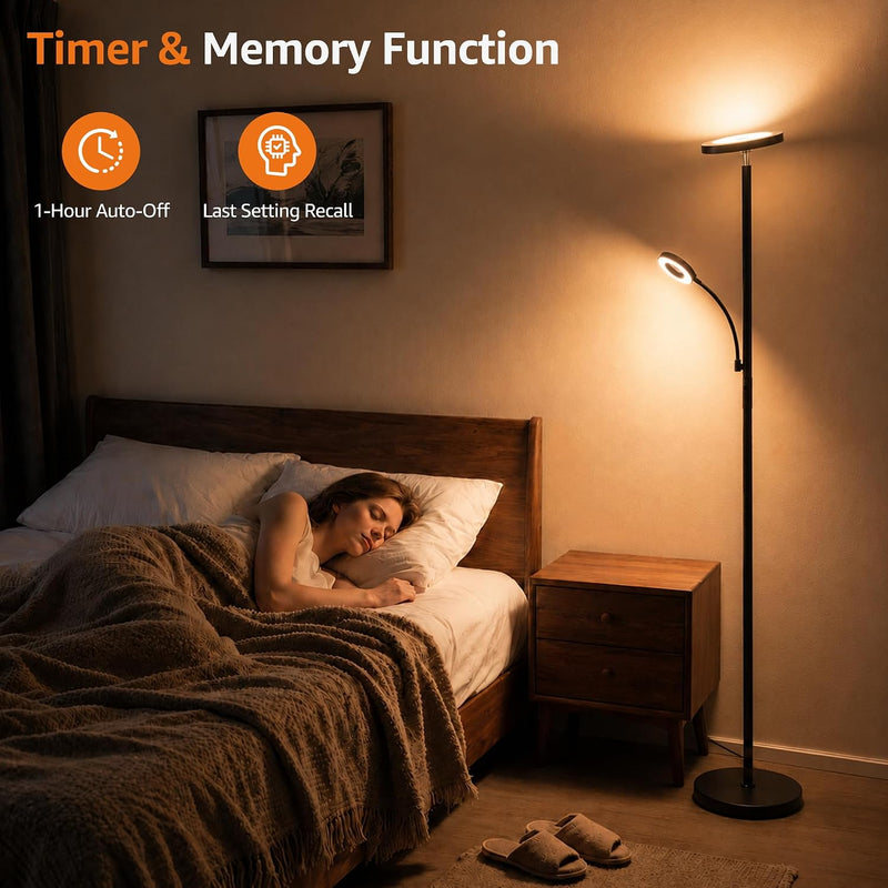42W Super Bright Uplighter Floor Lamp for Living