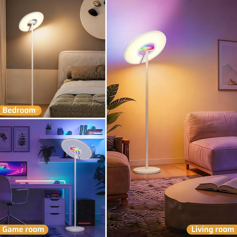 4300lm Super Bright Floor Lamp 40W+8W Dimmable LED