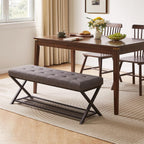 44.5” Shoe Storage Bench with Seat PU Leather