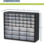 44-Drawer Plastic Drawer Storage Cabinet for Garage Organisation