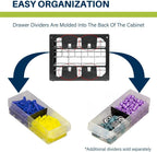 44-Drawer Plastic Drawer Storage Cabinet for Garage Organisation