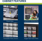 44-Drawer Plastic Drawer Storage Cabinet for Garage Organisation