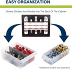 44-Drawer Plastic Drawer Storage Cabinet for Garage Organisation