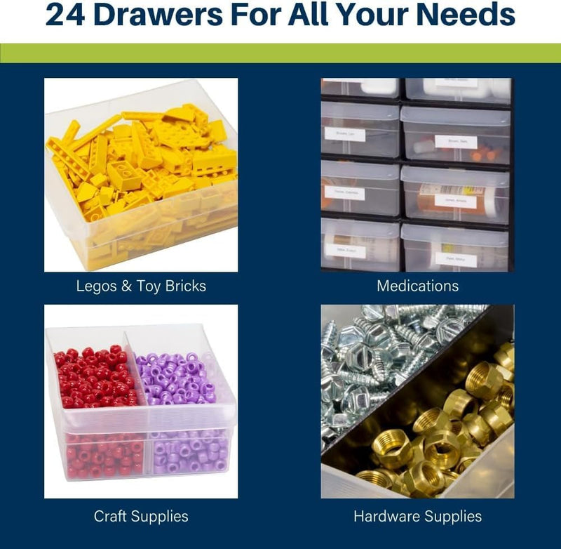 44-Drawer Plastic Drawer Storage Cabinet for Garage Organisation