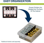 44-Drawer Plastic Drawer Storage Cabinet for Garage Organisation