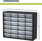 44-Drawer Plastic Drawer Storage Cabinet for Garage Organisation