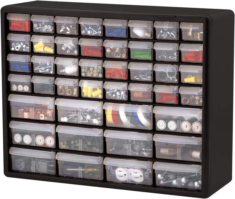 44-Drawer Plastic Drawer Storage Cabinet for Garage Organisation