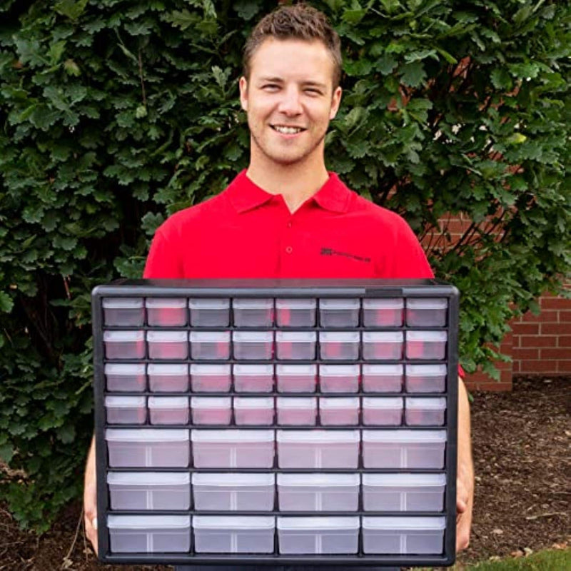 44-Drawer Plastic Drawer Storage Cabinet for Garage Organisation