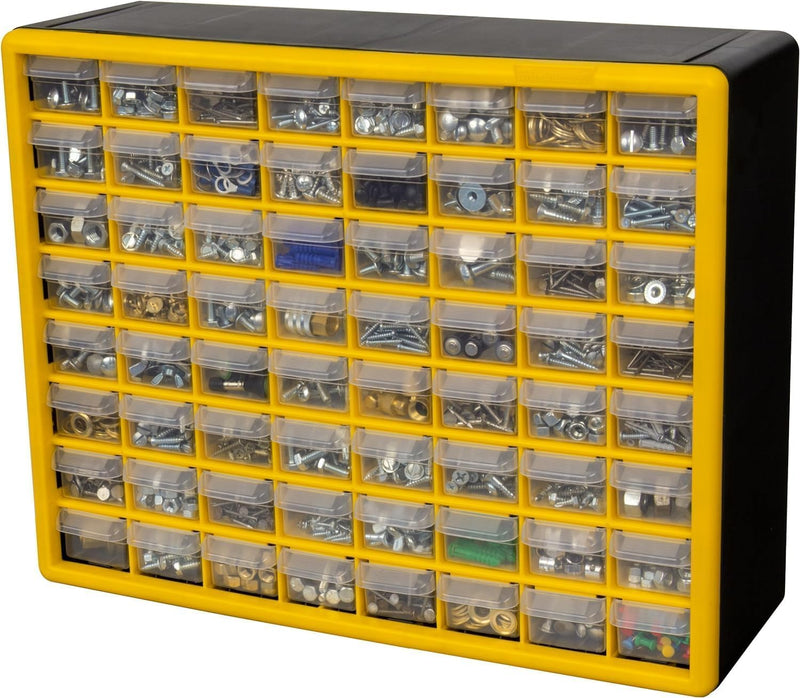 44-Drawer Plastic Drawer Storage Cabinet for Garage Organisation