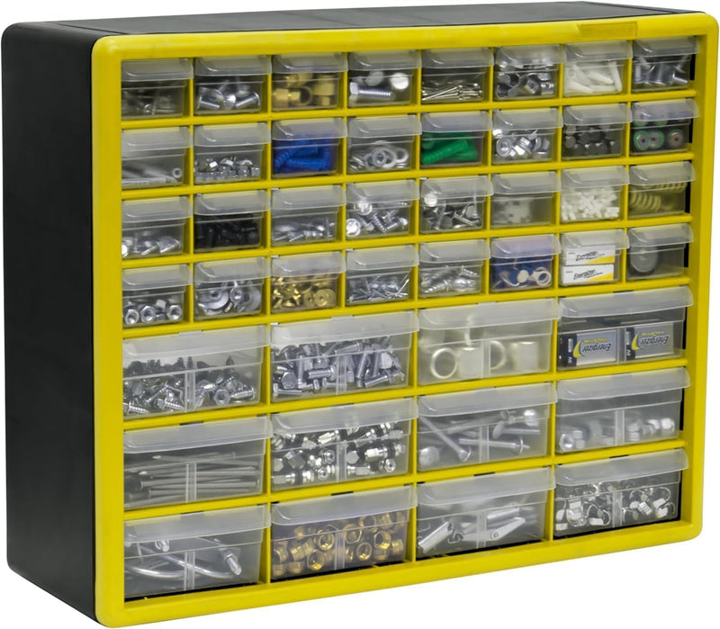 44-Drawer Plastic Drawer Storage Cabinet for Garage Organisation
