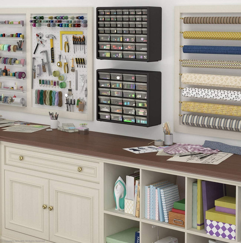 44-Drawer Plastic Drawer Storage Cabinet for Garage Organisation