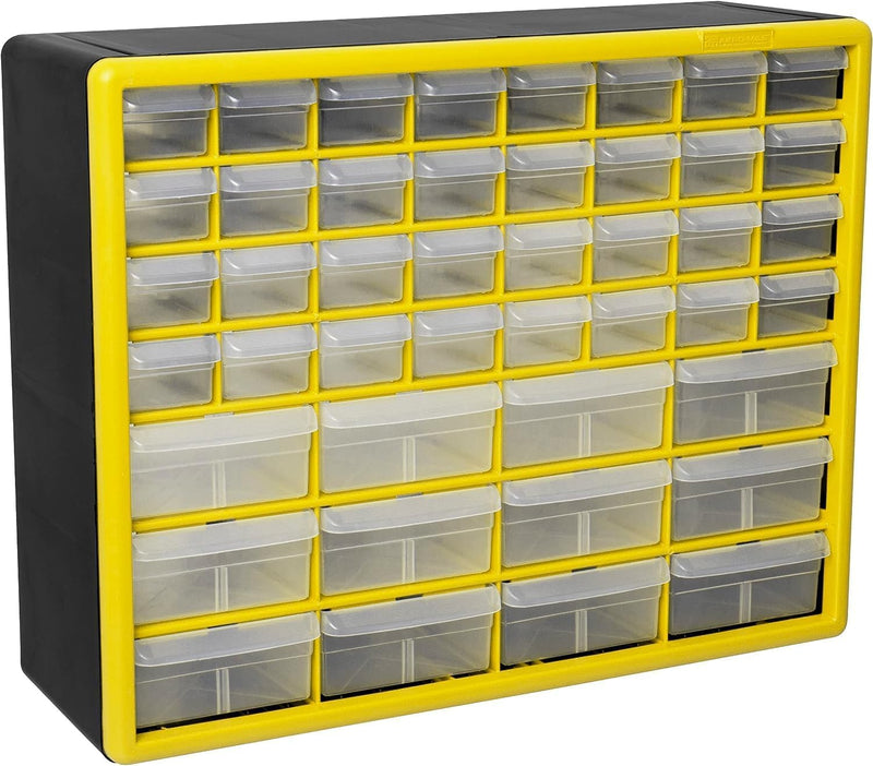44-Drawer Plastic Drawer Storage Cabinet for Garage Organisation