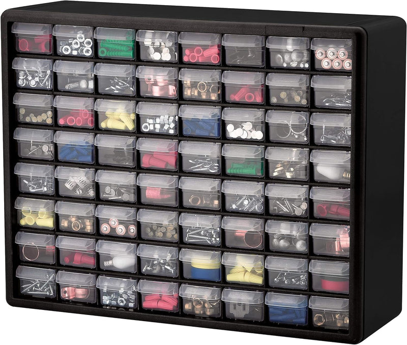 44-Drawer Plastic Drawer Storage Cabinet for Garage Organisation