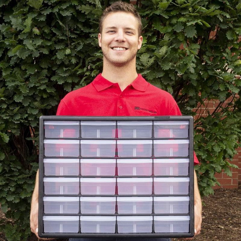 44-Drawer Plastic Drawer Storage Cabinet for Garage Organisation