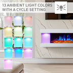 44" Wall Mounted Electric Fireplace Atacama