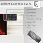 44" Wall Mounted Electric Fireplace Atacama