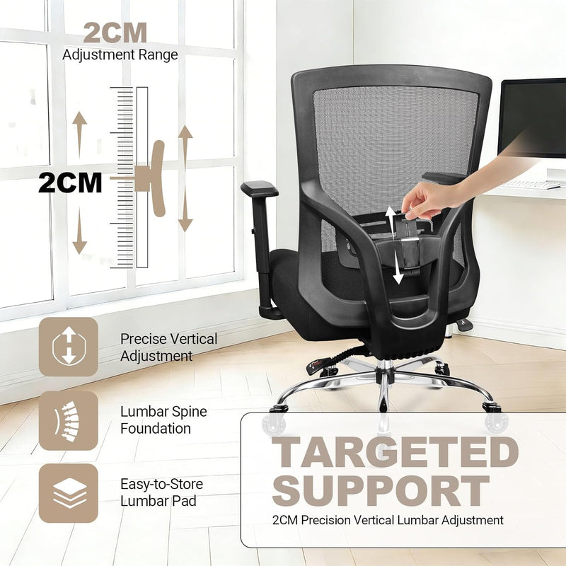 440lbs 200KG Ergonomic Office Chair