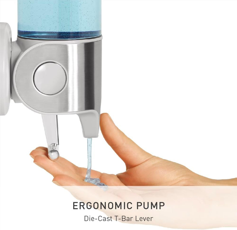 444ML Triple Wall Mounted Soap Dispenser Pump