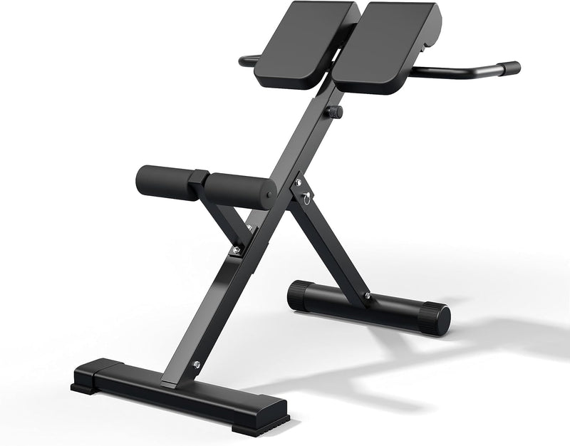 45-Degree Hyperextension Roman Chair Adjustable Height and Back
