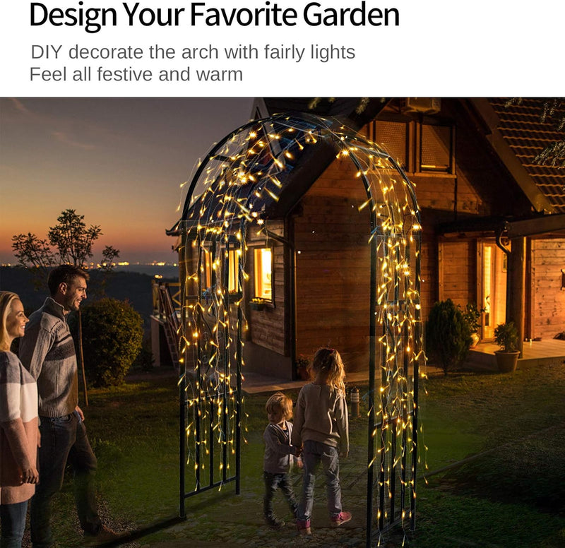 45" W X 83" H Arbours Curved Metal