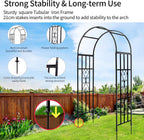 45" W X 83" H Arbours Curved Metal