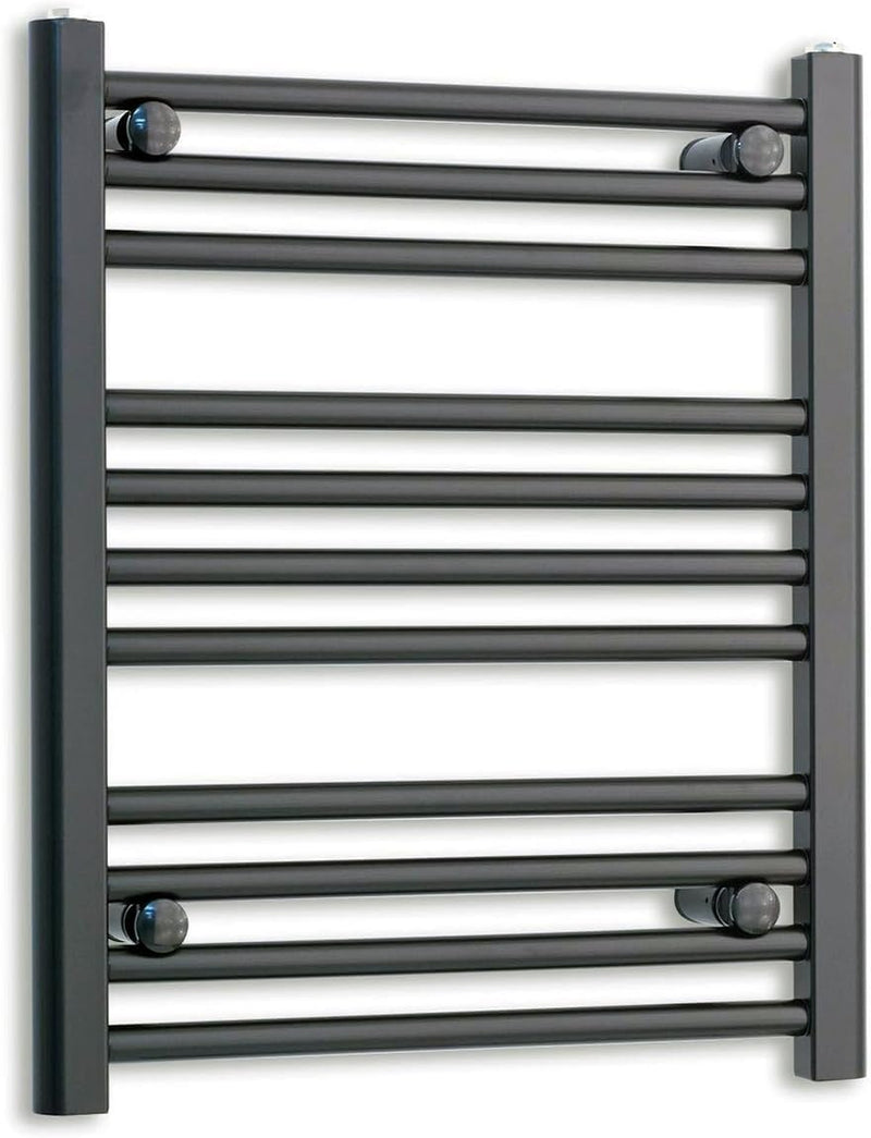 450MM Wide Heated Towel Rail Straight Flat Bathroom