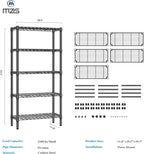 Adjustable Shelves Heavy Duty Wire Pantry Shelving