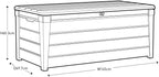454L Outdoor 60% Recycled Garden Furniture Storage Box