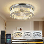 45CM Crystal Ceiling Fans with Lights