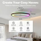 45CM Crystal Ceiling Fans with Lights