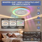 45CM Crystal Ceiling Fans with Lights