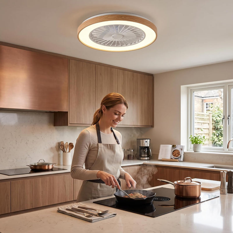 45CM Crystal Ceiling Fans with Lights
