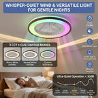 45CM Crystal Ceiling Fans with Lights