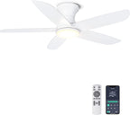 46 Inch Ceiling Fan with Lights Remote App