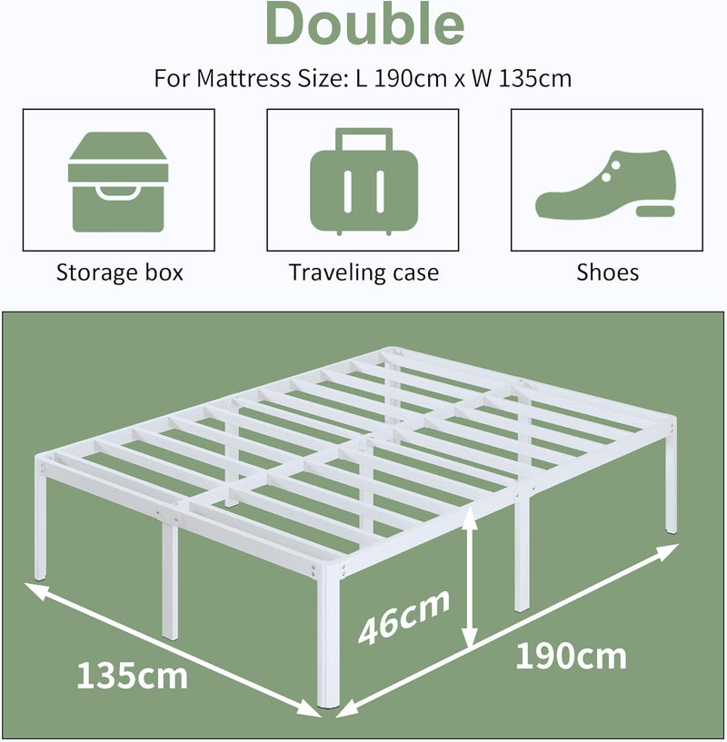 High Bed Frame 6 with Rounded