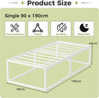 46CM High Metal Bed Frame