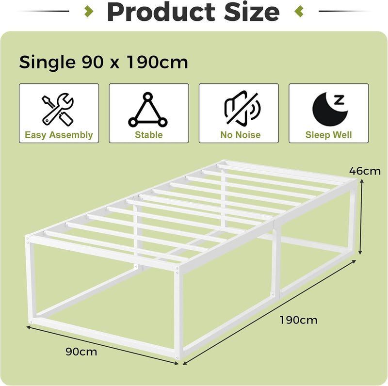 46CM High Metal Bed Frame